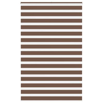 vidaXL Zebra roleta hnedá 150x200 cm šírka látky 145,9 cm polyester