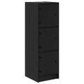 vidaXL Highboard Čierny dub 35 x 37 x 109 cm Kompozitné drevo