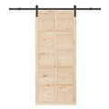 vidaXL Posuvné dvere Prírodná 80 x 208 cm Borovicový masív