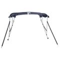 vidaXL Strieška Bimini s 3 oblúkmi a stenami 183x(137-152)x137 cm