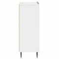 vidaXL Servírovacia skriňa Biela s vysokým leskom 66 x 34,5 x 91,5 cm