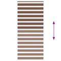 vidaXL Zebra roleta hnedá 115x230 cm šírka látky 110,9 cm polyester