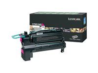 Extra vysoká výťažnosť - purpurová - originálna - kazeta s farbivom LCCP, LRP - pre Lexmark C792, X792