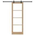 vidaXL Posuvné dvere Prírodná 83 x 232 cm