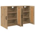 vidaXL Závesná skrinka 2 pcs Remeselný dub 69,5 x 34 x 90 cm