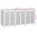 vidaXL Záhradný úložný box 210x87x104 cm masívne akáciové drevo