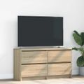 vidaXL TV skrinka Dub Sonoma 100x35x54 cm Konštrukcia dreva