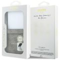 Guess HC Magnetic 4G PU CLASSIC puzdro pre Samsung Galaxy Z Flip 8 hnedé