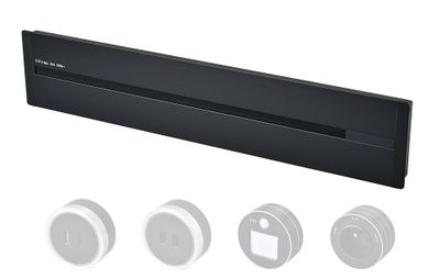 Zásuvková lišta - zápustná Viking LZ60B/230V,50Hz/60cm dĺžka/čierna/až 7 modulov/IP20/hliník/zápustná