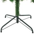 vidaXL Umelý vianočný stromček s 300 LED-i Zelená 210 cm PVC a oceľ