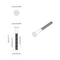 vidaXL Skrutka 12 ks Strieborná M6 x 60 mm Oceľ