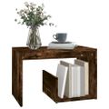 vidaXL Bočný stolík dymový dub 59x36x38 cm spracované drevo
