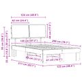 vidaXL Rám postele s čalúneným čelom Svetlosivá 120 x 200 cm