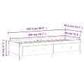 vidaXL Denná posteľ s matracom biela 80x200 cm masívna borovica