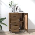 vidaXL Komoda hnedý dub 69,5x34x90 cm spracované drevo