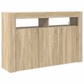 vidaXL Servírovacia skriňa Sonoma dub 116 x 30 x 75 cm