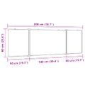 vidaXL Magnetická biela tabuľa skladacia 200x60x1,7 cm hliník