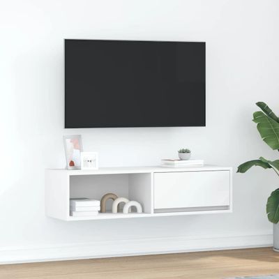 TV Skrinka vidaXL Biela 100x31x25,5 cm Konštrukčné drevo