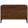 vidaXL Skrinka na platne hnedý dub 74,5x38x48 cm kompozitné drevo