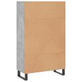 vidaXL Vysoká skrinka betónová sivá 69,5x31x115 cm kompozitné drevo