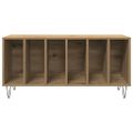 vidaXL Skrinka na gramofónové platne dub artisan 100 x 38 x 48 cm