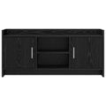 vidaXL TV skrinka 102 x 33 x 47 cm Čierny dub Kompozitné drevo