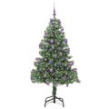 vidaXL Vianočný stromček Zelená 210 cm PVC