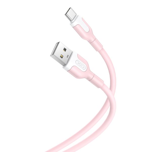 Kábel XO NB212 USB - USB-C 1,0 m 2,1A ružový