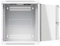 Ubiquiti UniFi 12U Rack Cabinet Wall 450 Glass - Nástěnný rozvaděč, výška 12U, ventilátory, prosklené dveře Rackovací rozvadec, 12U, nástenný, 4-sloupový, prosklená dvírka, ventilátory, 50 kg nosnost, 550 × 450 × 635 mm, bílý