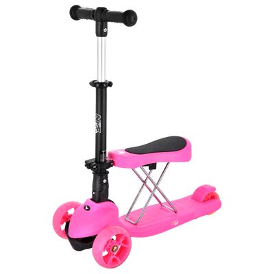 Detská kolobežka NILS Fun HLB12 2v1 ružová