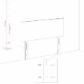 vidaXL Čelá postelí tmavomodré 180x5x78/88 cm zamatové