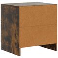 vidaXL Nočný stolík Dymový dub 43 x 34,5 x 44,5 cm Kompozitné drevo
