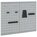 vidaXL Panel na nástroje 2 ks Sivá 100 x 1 x 80 cm