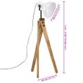 vidaXL Podlahová lampa 25 W biela 45x45x120 cm E27