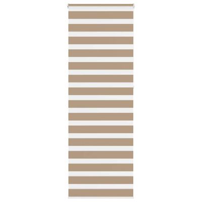 vidaXL Zebrová roleta pieskovo hnedá 85x230 cm šírka látky 80,9 cm polyester