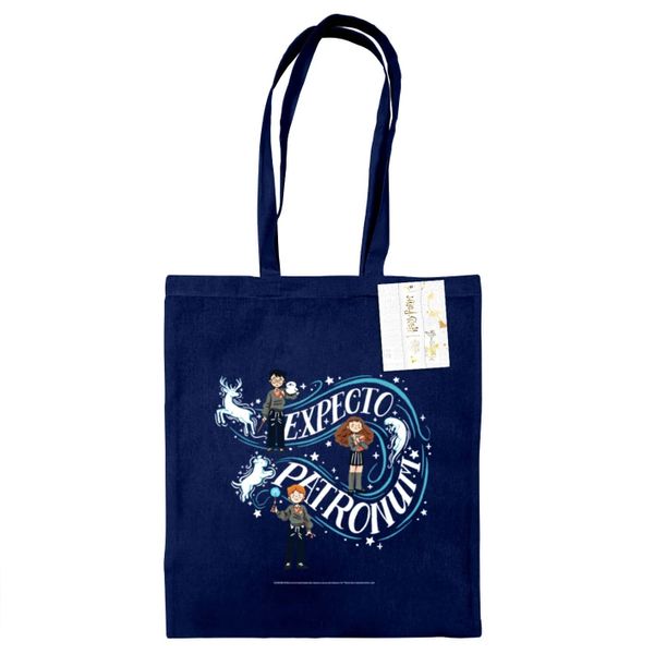 Nákupná taška Harry Potter - Expecto Patronum, modrá
