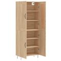 vidaXL Vysoká skrinka dub sonoma 69,5x34x180 cm spracované drevo