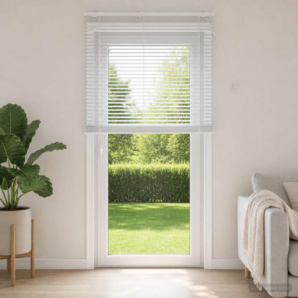 vidaXL Žalúzia Biela 110 x 250 cm 35 mm Masívne Paulownia drevo