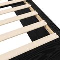vidaXL Rám postele na podlahe Čierny dub 80 x 200 cm Kompozitné drevo