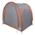 vidaXL Stan na uskladnenie bicyklov 210 x 156 x 180 cm Šedá a oranžová