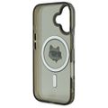 Obal Karl Lagerfeld pre iPhone 16 6,1" KLHMP16SHLSCHK čierny Hard IML Metal Choupette Head MagSafe