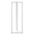 vidaXL Nohy barového stola v tvare T, 2 ks, biele, 40x35x(110-111) cm, oceľové