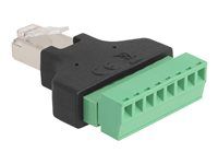 Adaptér RJ45 male > Terminal Block 8 pin