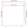 vidaXL Vonkajšia zatemňovacia roleta 140x250 cm oranžová a hnedá