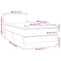 vidaXL Posteľ boxsping s matracom a LED čierna 80x200 cm látka