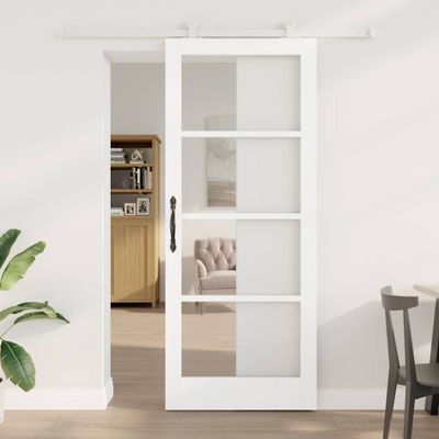 vidaXL Posuvné dvere ORKDAL 86 x 211 cm Biela