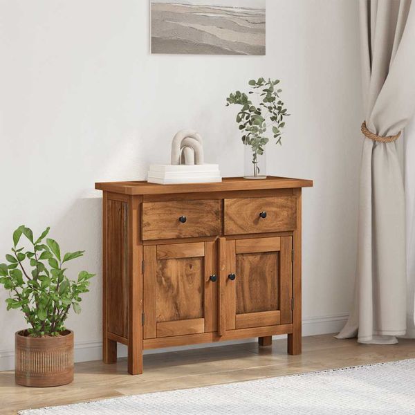 vidaXL Komoda, mahagónový masív 75x30x65 cm