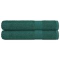 vidaXL Saunové osušky FROGN 2 ks zelené 80x200 cm 360 g/m²