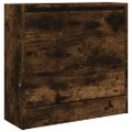 vidaXL Botník dymový dub 60x21x57 cm spracované drevo