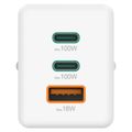 HAMA GaN, Rýchlonabíjačka, 2x USB-C PD/QC 100W